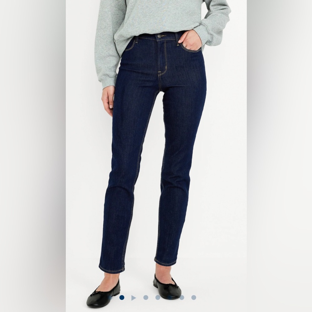 Old Navy High-Waisted Wow Straight Ankle Jeans, 4
